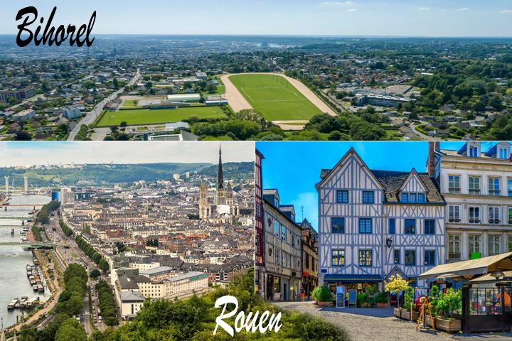 Bihorel à proximité immédiate de Rouen